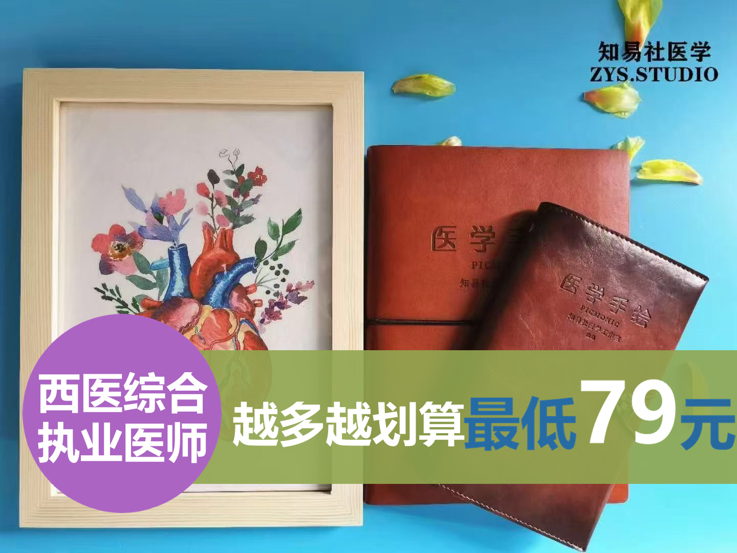 版权已备案知易社医学手绘临床医学考研西医综合执业医师考试笔记