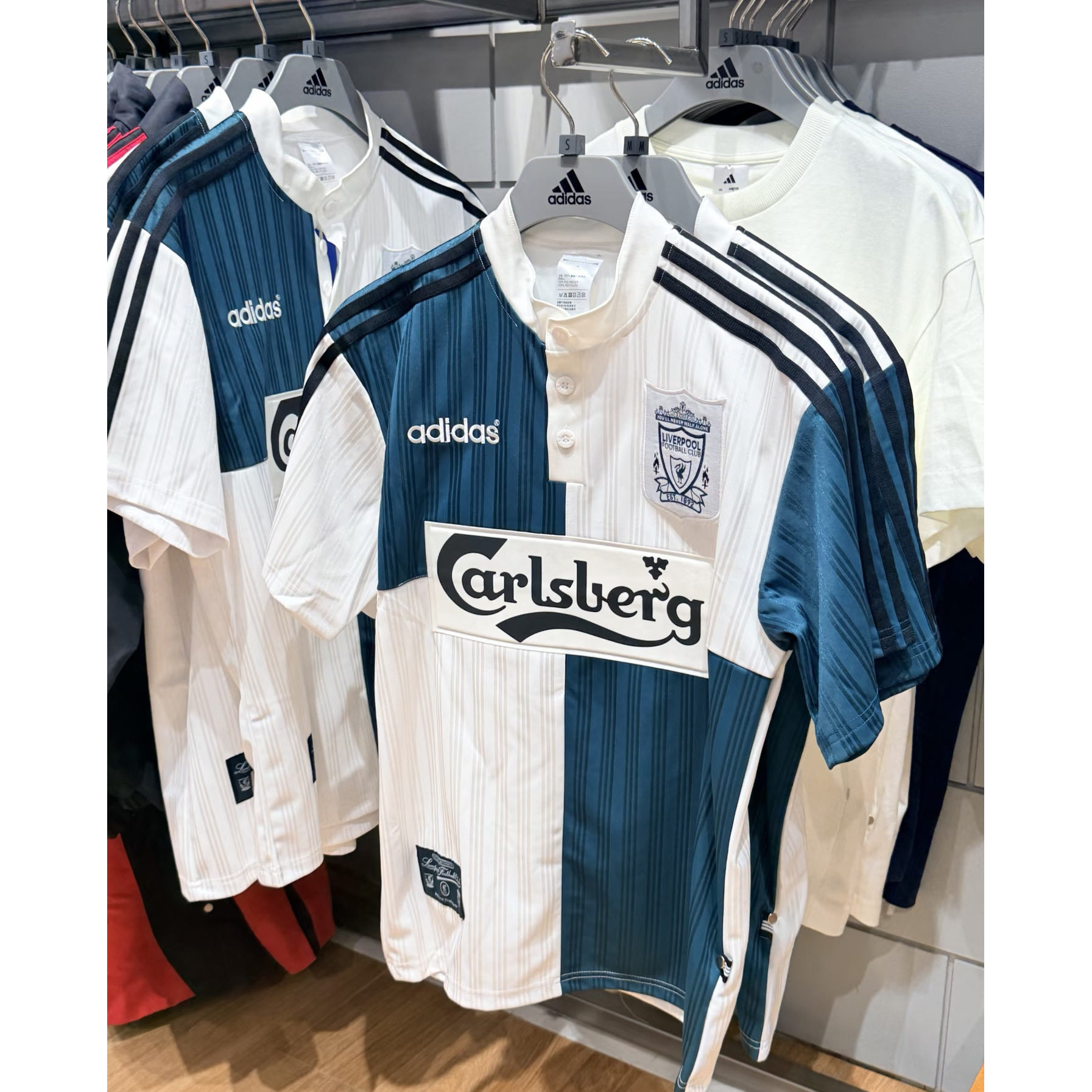 正品ADIDAS阿迪达斯客场95运动休闲文化短袖足球衣男上衣KA8093