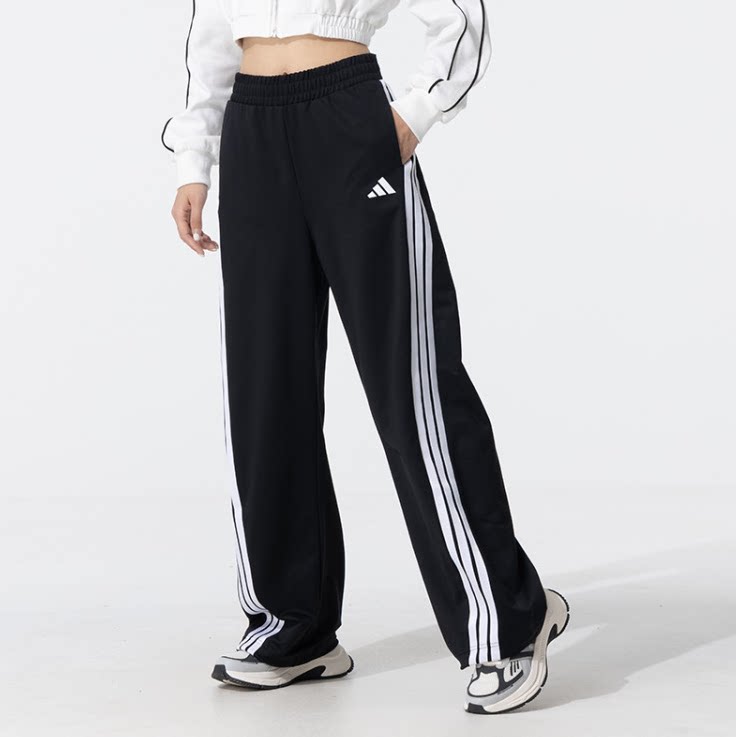 正品adidas阿迪达斯女子运动休闲长裤子针织休闲裤直筒裤KE5802