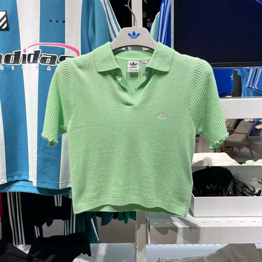 正品阿迪达斯adidas女子针织毛线衬衫上衣JC7859