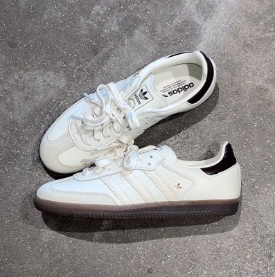 正品ADIDAS阿迪达斯SAMBA女子皮革运动休闲低帮板鞋德训鞋IH6628