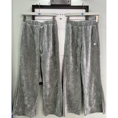 正品adidas阿迪达斯女子复古灯芯绒运动休闲长裤KS5983 KS5984