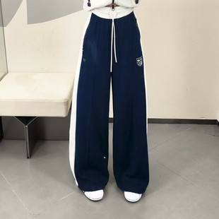 JM8020 拼接阔腿裤 正品 阿迪达斯adidas女子休闲运动长裤
