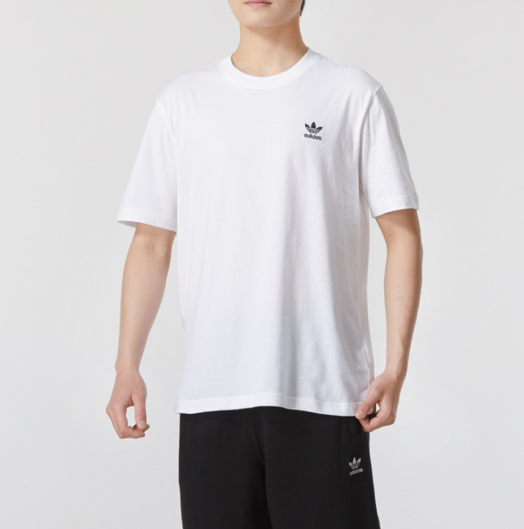 阿迪达斯全白运动短袖