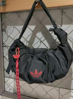 正品阿迪达斯adidas蛇年限定黑色云朵单肩挎包女包JY8573