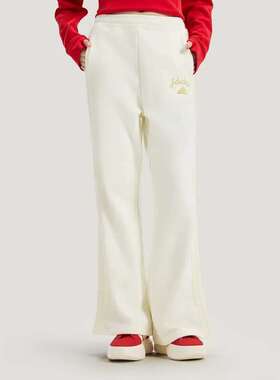 正品ADIDAS阿迪达斯马年限定新款白色女子长裤直筒休闲裤裤KH2707