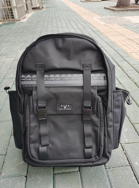 正品李宁Lining韦德系列黑色双肩包后背包学生户外书包ABSS185-1