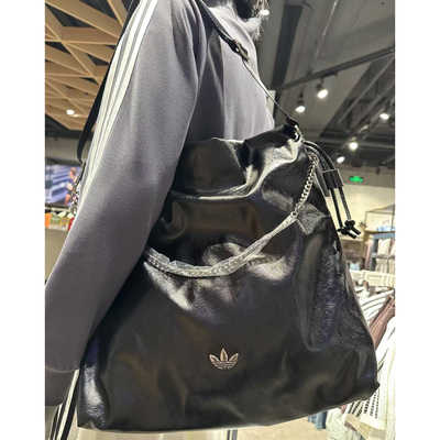正品ADIDAS阿迪达斯大容量休闲皮革单肩包斜挎包KS5158 KS5157