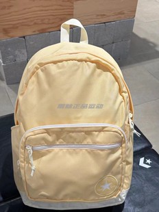 正品匡威converse黄色休闲双肩包学生书包后背包10020533-A07