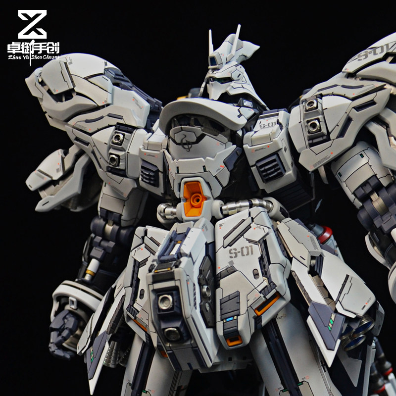 万代卡版MG1/100白色沙扎比高达模型 育胶乐园GK改件 代工 加工