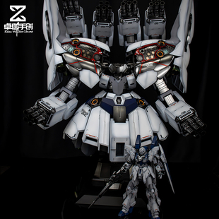 万代HG1/144 NZ-999 新吉翁号NT版 原石新安洲喷涂上色 代工 加工