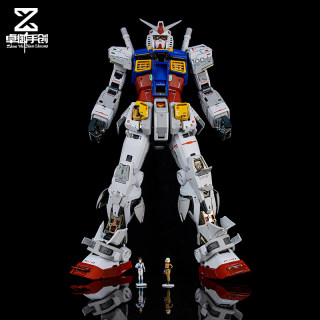 万代PG1/60 PGU RX-78-2元祖高达2.0 分色喷涂上色 代工 加工