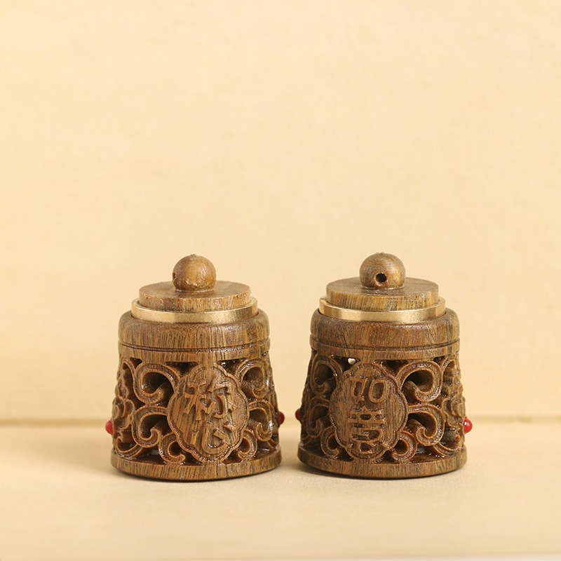 绿檀DIY雕刻文艺古风镂空称心如