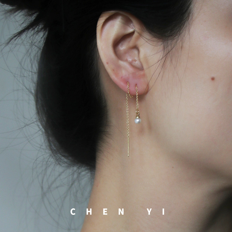 极亮天然正圆迷你小珍珠耳线 原创高级感冷淡风小众串珠银耳饰女,饰品/流行首饰/时尚饰品新,耳线,淘宝优惠券,粉丝福利购,淘宝优惠卷