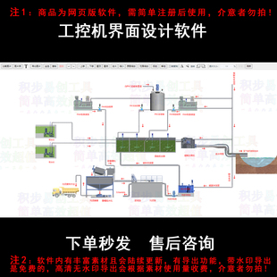 工控上位机WinCC界面设计软件组态监视系统PLC设备流程3d效果工具