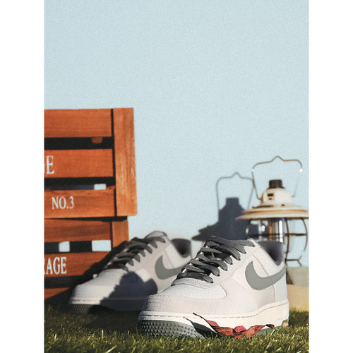 耐克AF1男低帮系带休闲板鞋