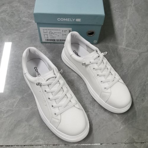 品牌正品断码撤柜时尚百搭休闲圆头平底女单鞋2K087米白色35