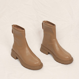 品牌正品商场同款冬季新款短靴女鞋马丁靴女靴子加绒女靴子 2D105