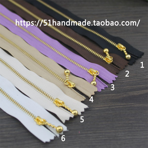 优质顺滑金属拉链闭尾12cm25cm35