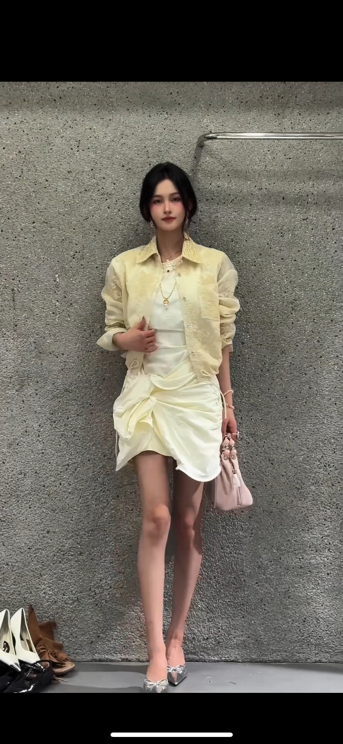 价格咨询.欧洲站设计师原创复古女装走秀款高定制上衣半身裙328