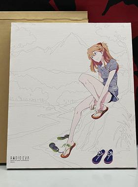 日版现货 福音战士 EVA Canvas Art 明日香 CHASKI 限量版装饰画