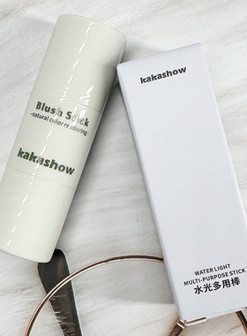 kakashow水光多用棒唇颊两用腮红口红显白水润不粘腻自带海绵刷头