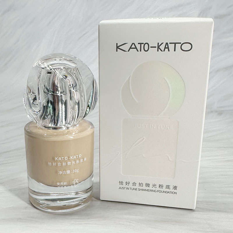 KATO-KATO恰好合拍微光粉底液 保湿舒缓细腻持妆美容修饰化妆品图片