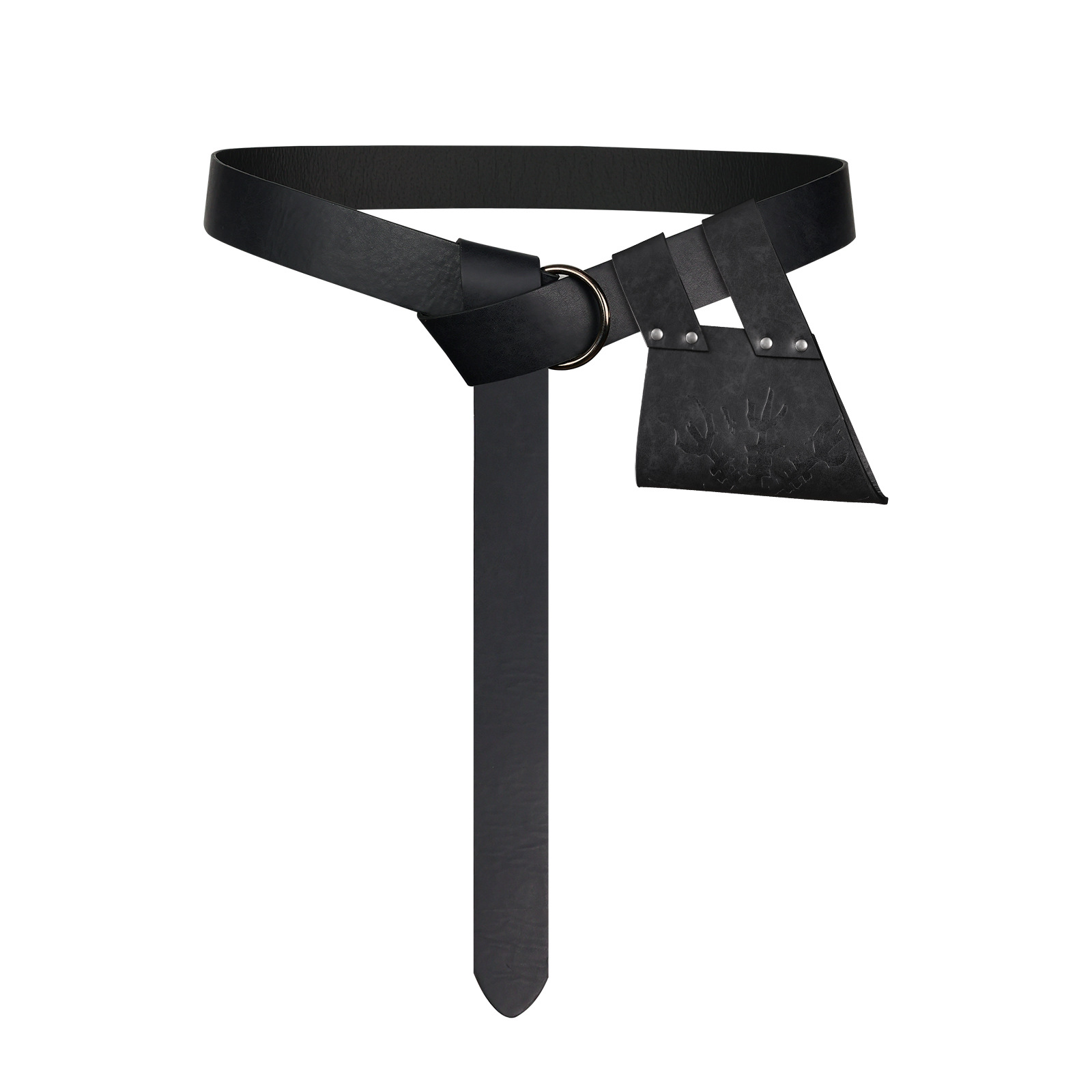 中世纪腰带硬皮剑套北欧维京风格复古COSPLAY道具亚马逊TEMU跨境