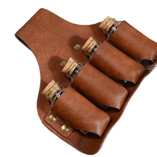 跨境热卖中世纪维京服装腰包配饰COS扮演炼金师奇幻魔法药水腰