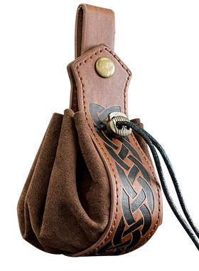 2025Cosplay道具新款维京风格中世纪囊袋可挂皮带零钱包复古腰包