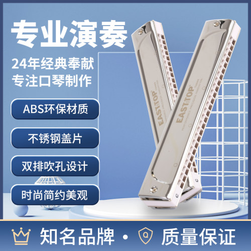 t2406s复音c调正品初学推荐口琴