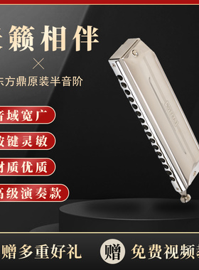 EASTTOP东方鼎钛格ETP-16半音阶16孔64音口琴C调高端全新升级版