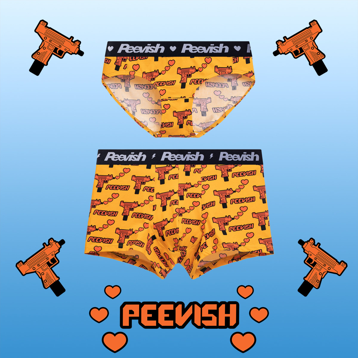 霹危斯PEEVISH卡通可爱情侣抗菌纯棉平角内裤男生裤衩女三角内裤,女士内衣/男士内衣/家居服,男平角内裤,淘宝优惠券,粉丝福利购,淘宝优惠卷