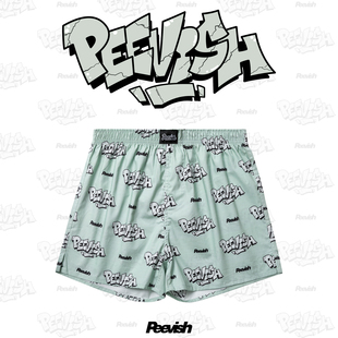 孖烟通裤 霹危斯PEEVISH纯棉阿罗裤 头女居家短睡裤 男裤 衩 宽松内裤