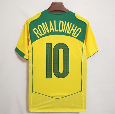 2004 Retro RONALDINHO Ronaldo KAKA Soccer Jerseys