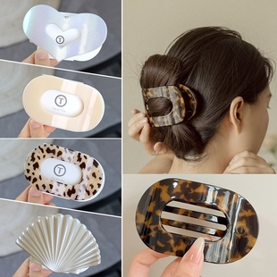 正版授权 美国TELETIES抓夹大号扁平发夹爱心抓夹贝壳夹发抓发饰