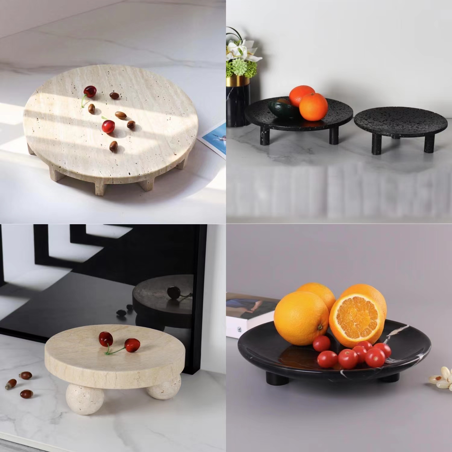 托盘大理石装饰收纳甜品果盘