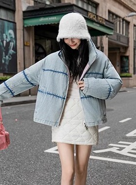 【甜甜粉丝专享】羽绒服女冬季牛仔宽松加厚保暖外套25772