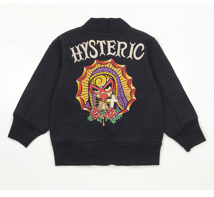 加绒卡通纯棉卫衣外套日系秋冬