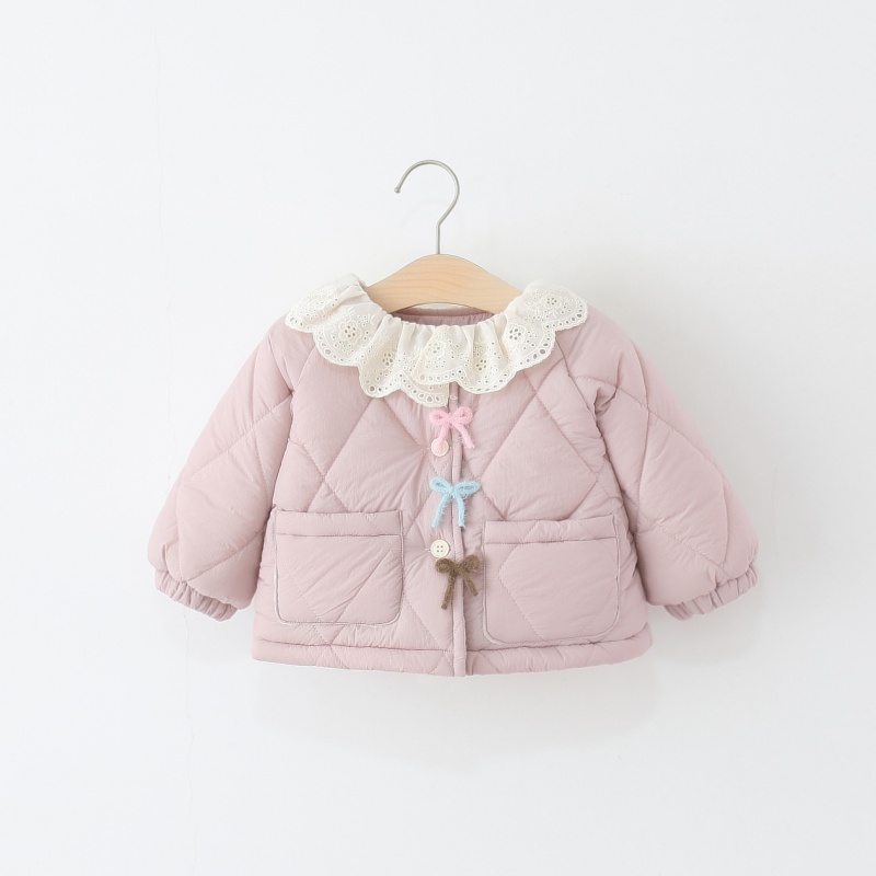 女童棉服外套秋冬新款