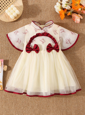 女童连衣裙夏装婴儿新款儿童公主裙小女孩洋气宝宝1一岁3礼服夏季