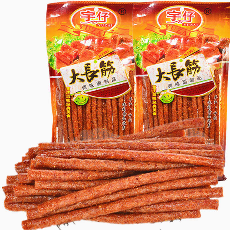 【现货速发】宇仔大长今大长筋辣条儿时零食一毛一根零食170克