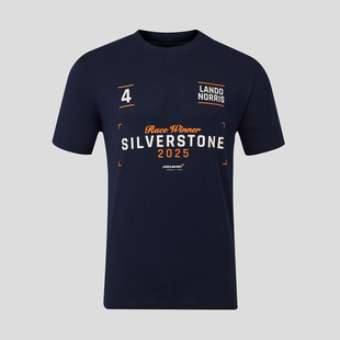F1 迈凯伦车队 McLaren 诺里斯 2025 英国站 冠军 限量圆领T恤