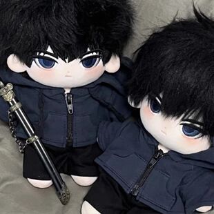 盗墓笔记张起灵棉花娃娃20厘米可爱玩偶黑头发男娃娃影视周边礼物