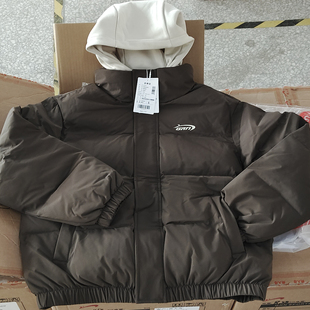 贵人鸟连帽棉衣男冬季加厚保暖宽松百搭棉服情侣款外套假两件外套