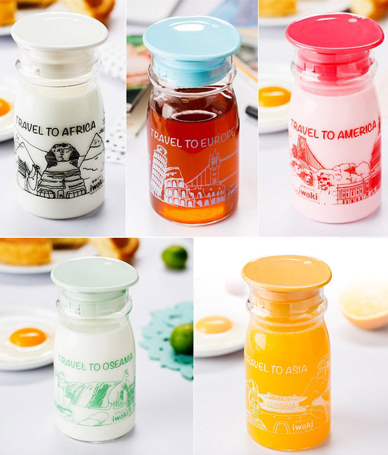 日本iwaki怡万家原装进口耐热玻璃冷水壶轻薄凉水壶凉水杯果汁杯