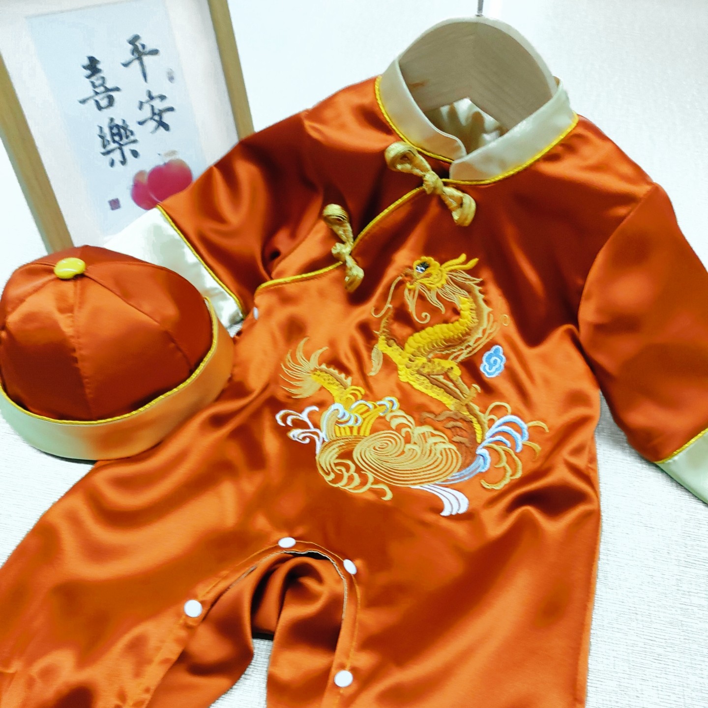 周岁礼服男宝宝婴儿百天满月宴新中式金色国风唐装包屁夏季薄款,童装/婴儿装/亲子装,唐装,淘宝优惠券,粉丝福利购,淘宝优惠卷