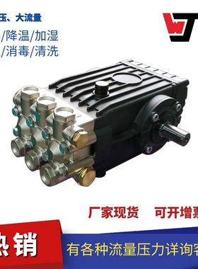 雾境高压泵 WJ2014系列WS252外轴柱塞水泵 喷雾系统清洗机泵头