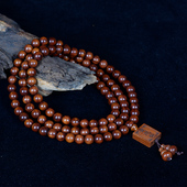 精品大叶黄花梨6 12mm108颗佛珠念珠多圈男女手链文玩饰品