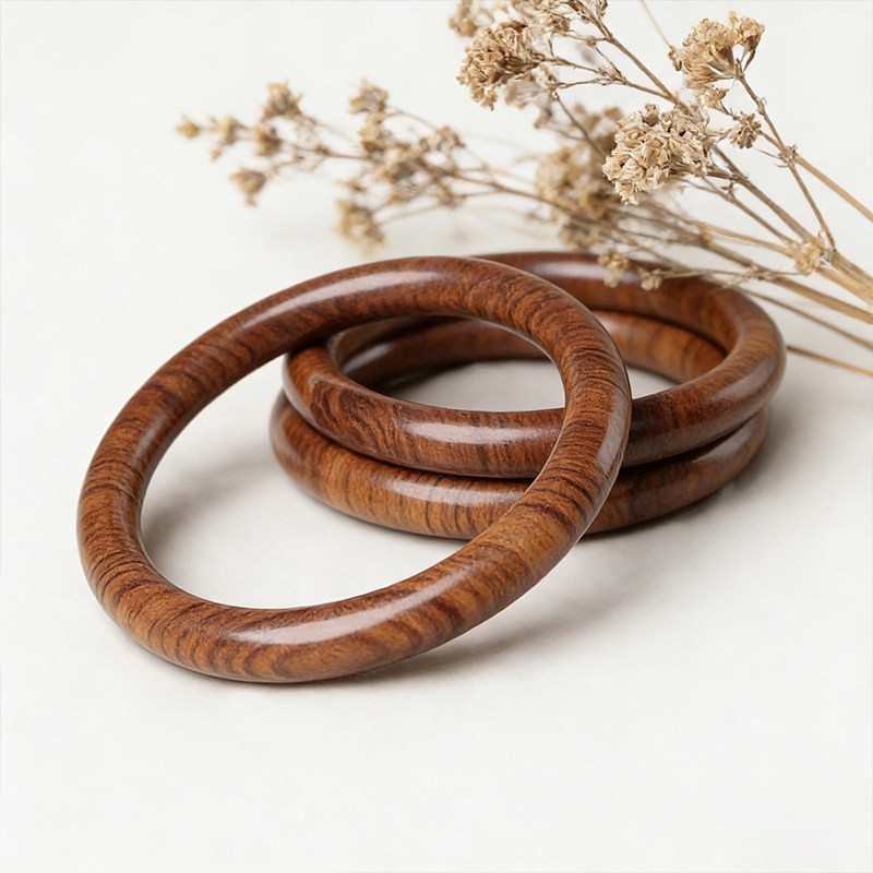 非洲花梨木女手镯素圈简约时尚学生古风潮流木镯送礼佳品送女友